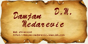 Damjan Medarević vizit kartica